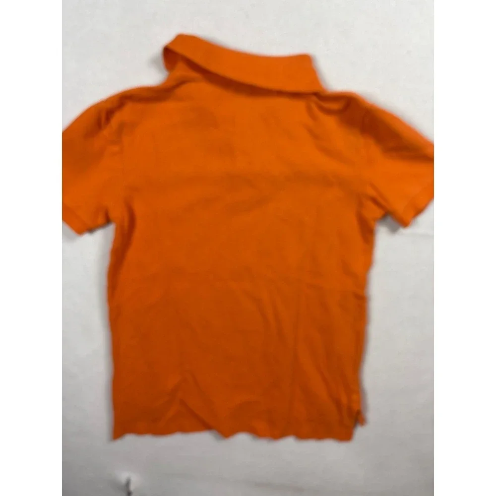 Ralph Lauren Kids Polo Shirt Orange Size 7 Cotton Short Sleeve